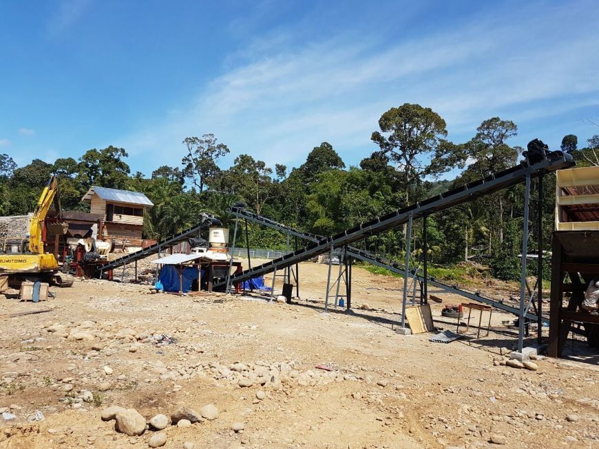 Granite production site in Abuja, Nigeria